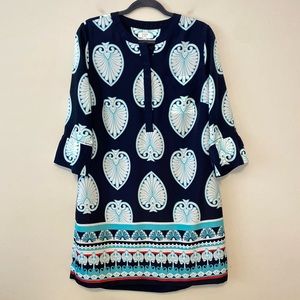 Crown&Ivy Blue Patterned Dress